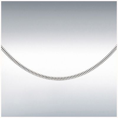IBB Sterling Silver 160 Adjustable Round Snake Chain 41cm/16"-46cm/18 8.10.3670