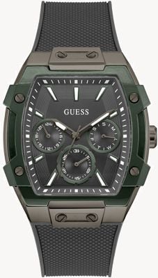 Guess PHOENIX Multifunction (44mm) Black Dial / Black Silicone Strap GW0956G3