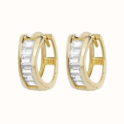 James Moore TH 9k Yellow Gold Hoop Earrings ER1148