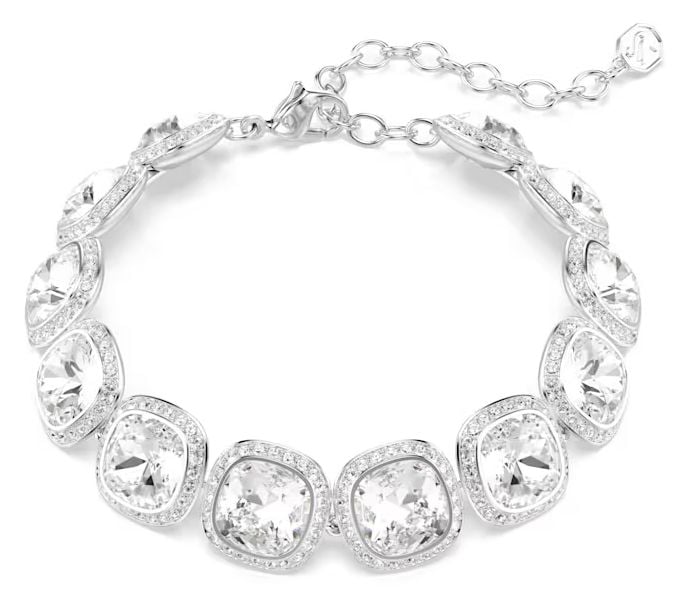 Swarovski 5751558 Una Angelic bracelet, Cushion cut, White, Jewellery