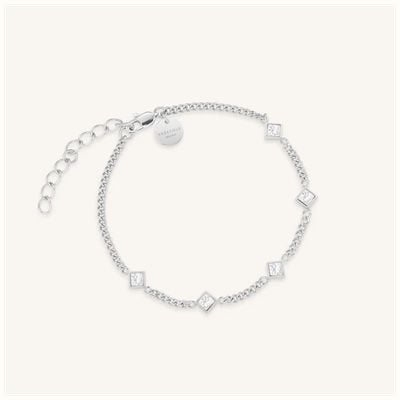 Rosefield Jewellery Playful Crystals Princess Bracelet Silver JBCPS-J1173