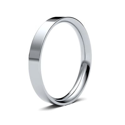 James Moore Wedding Ring  | 3mm | Medium | Size Flat Court | AG_3LME-PT AG_3LME-PT