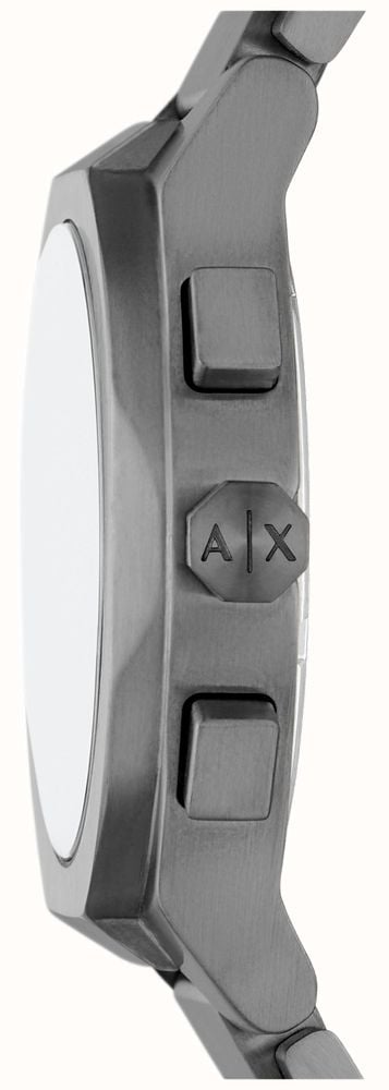 Armani Exchange Men's Chronograph (42mm) Blue Dial / Gunmetal Stainless ...