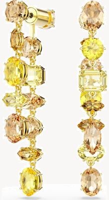 Swarovski Gema Drop Earrings, Asymmetrical Design, Mixed Cuts, Long, Y 5718073