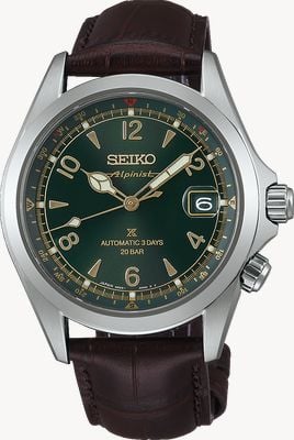 Seiko Prospex Alpinist Automatic ‘Classic Pine Green’ (39.5mm) Green Dial / Brown Leather Strap SPB507J1
