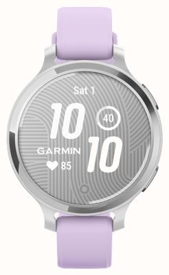 Garmin Lily 2 Active (38mm)  Silver Case / Jasmine Purple Silicone Band 010-02891-01