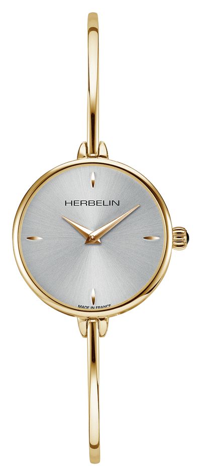 Herbelin 17206BP11 Fil Women's Silver Dial Gold PVD Plated Watch