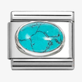 Nomination Classic Veined Turquoise Stone Charm 330510/49
