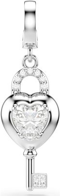 Swarovski Idyllia Charm - Crystal-Set Heart Lock & Key - CHARM ONLY 5742957