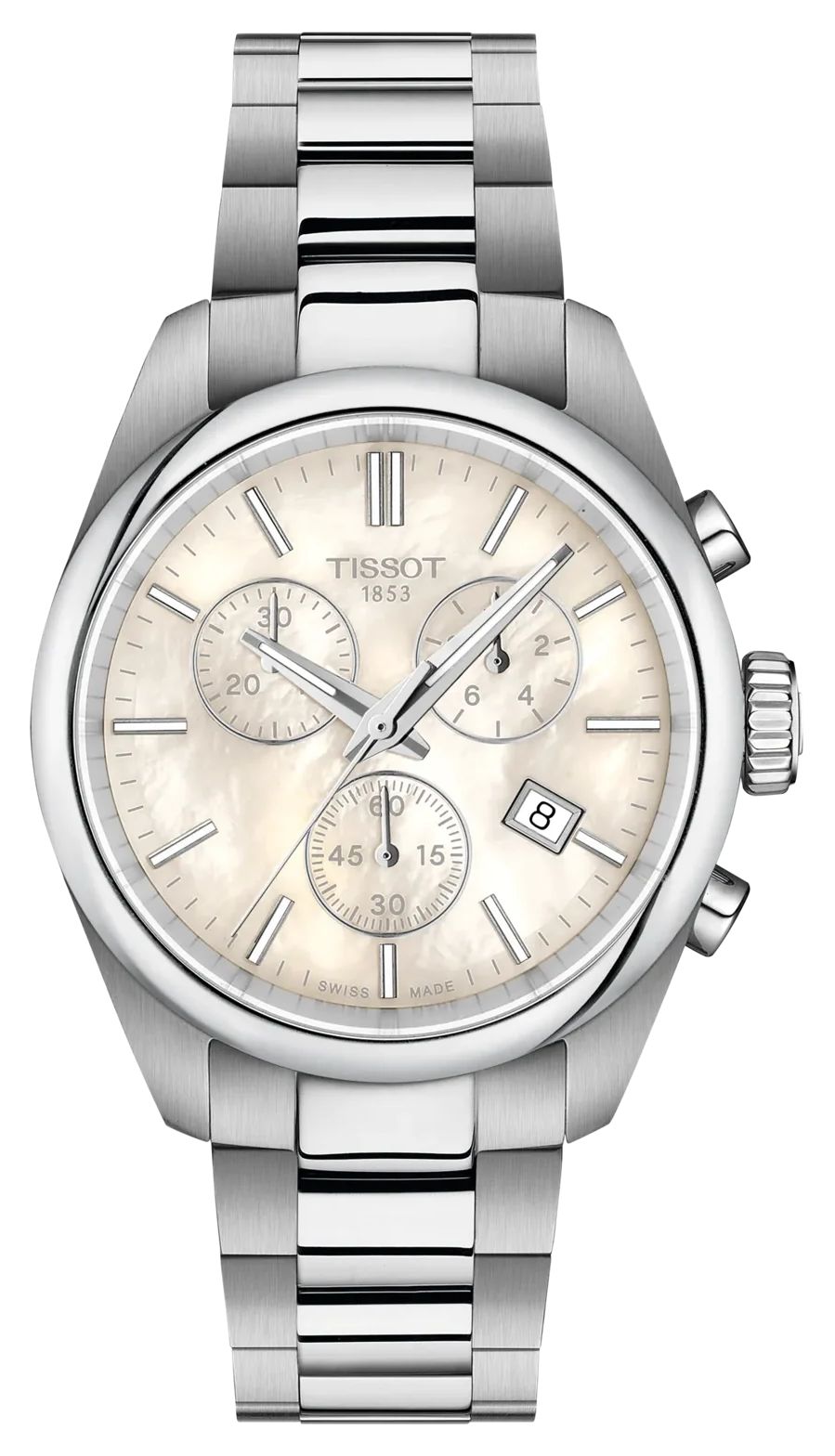Tissot T1502171111100 PR 100 Quartz Chronograph (36mm) White Watch