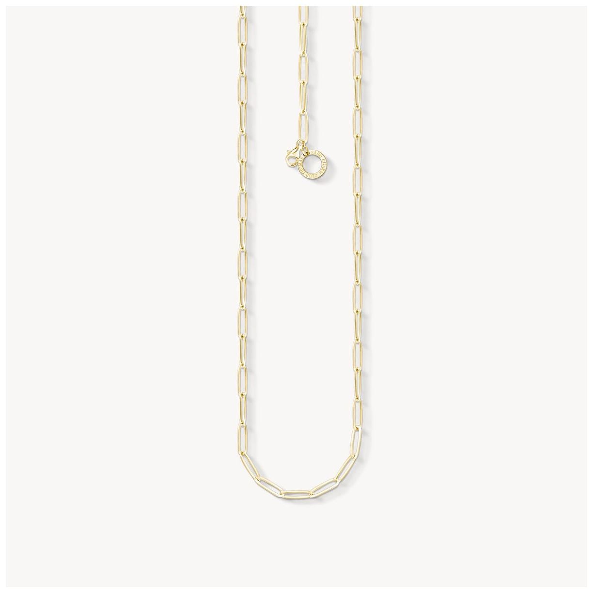 Photos - Pendant / Choker Necklace Thomas Sabo X0254-413-39-L45 CHARM NECKLACE 18-CARAT GOLD Jewellery Sterling Silver,18ct Yellow Gold X0254-413-39-L45