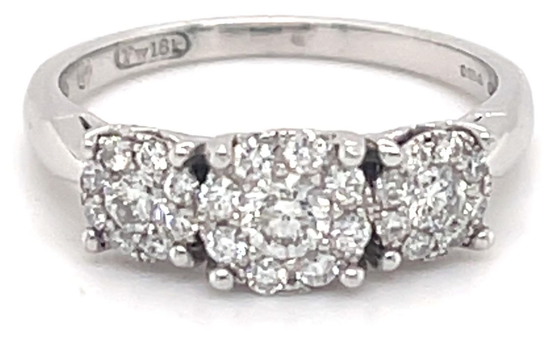 James Moore JM4572 18k White Gold 0.50ct Diamond Ring Jewellery