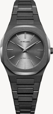 D1 Milano Ultra Thin Ultimate Grey (30mm) Grey Sunray Dial / Grey PVD Stainless Steel Bracelet UTBL32