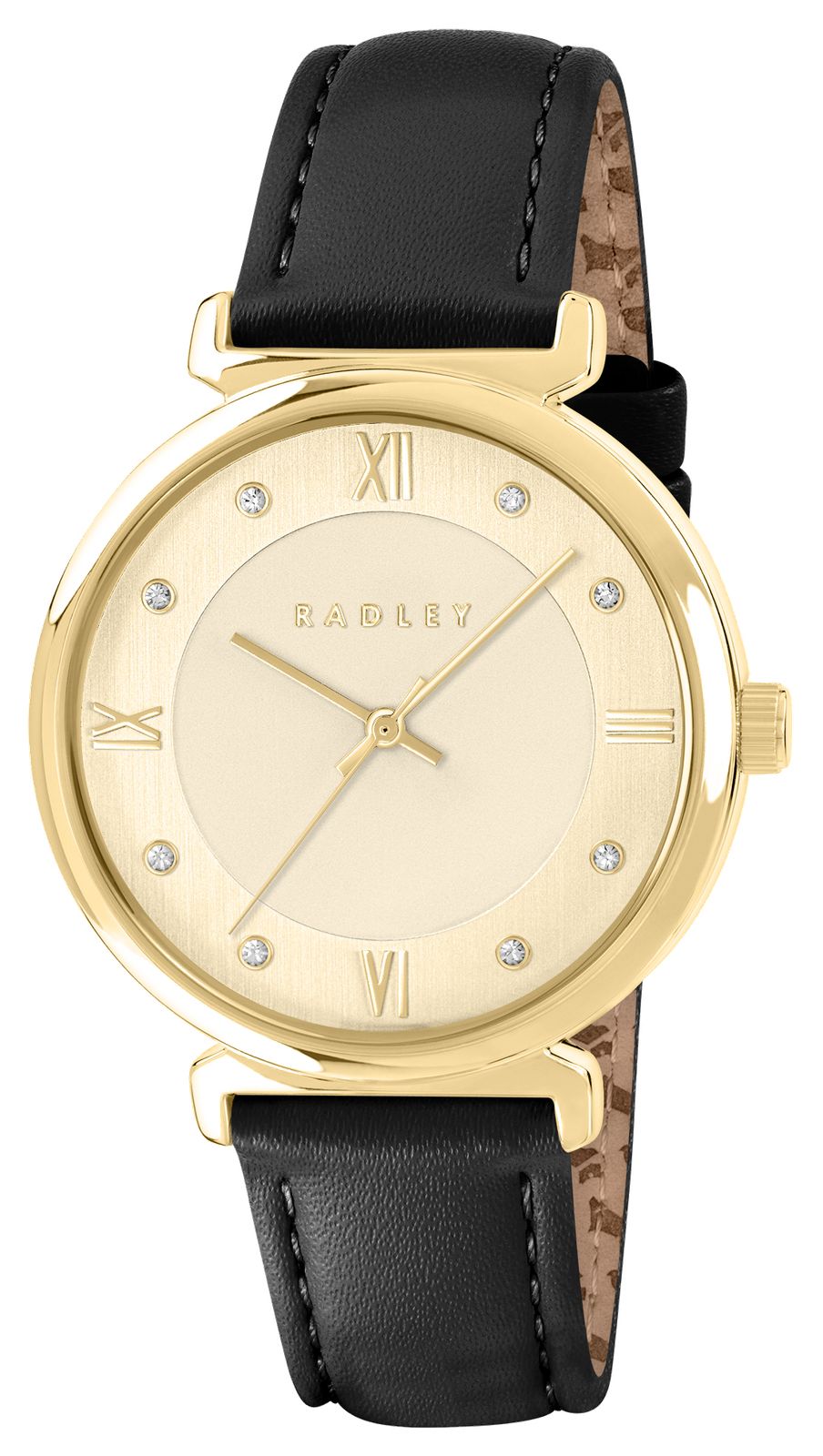 Radley RY21858 Roman Crescent (35mm) Gold Dial / Black Watch