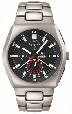 Tutima Glashütte M2 Automatic Chronograph (46mm) Velvet-Black Dial / Titanium Bracelet 6450-03