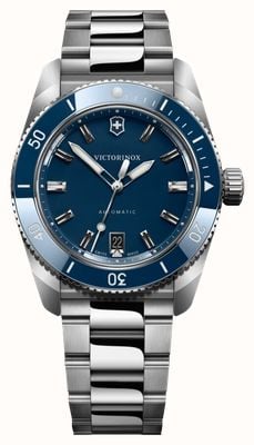 Victorinox Maverick Automatic (39mm) Blue Dial / Stainless Steel Bracelet 242106