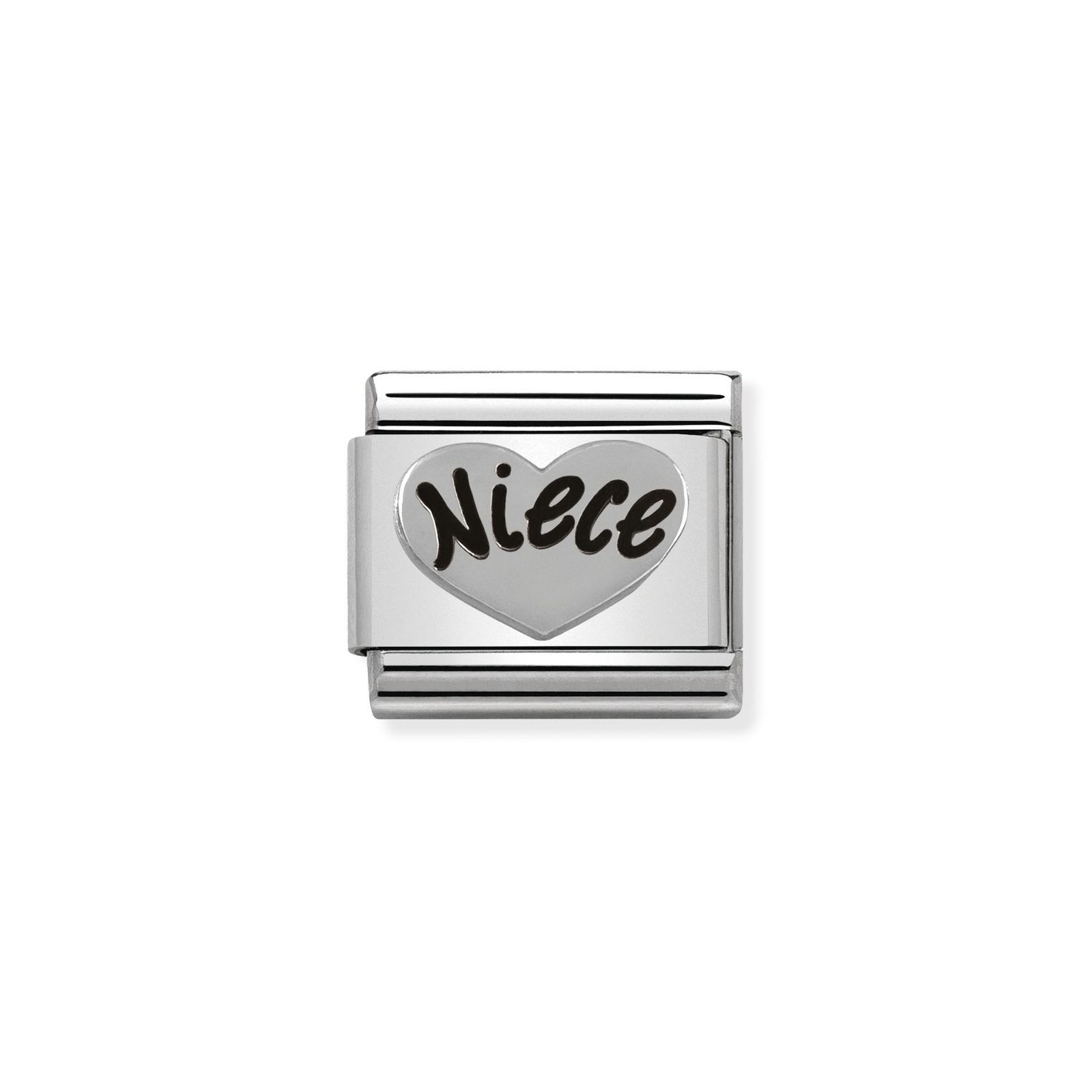 Nomination 330101/16 Classic Niece Heart Oxidised Sterling Jewellery