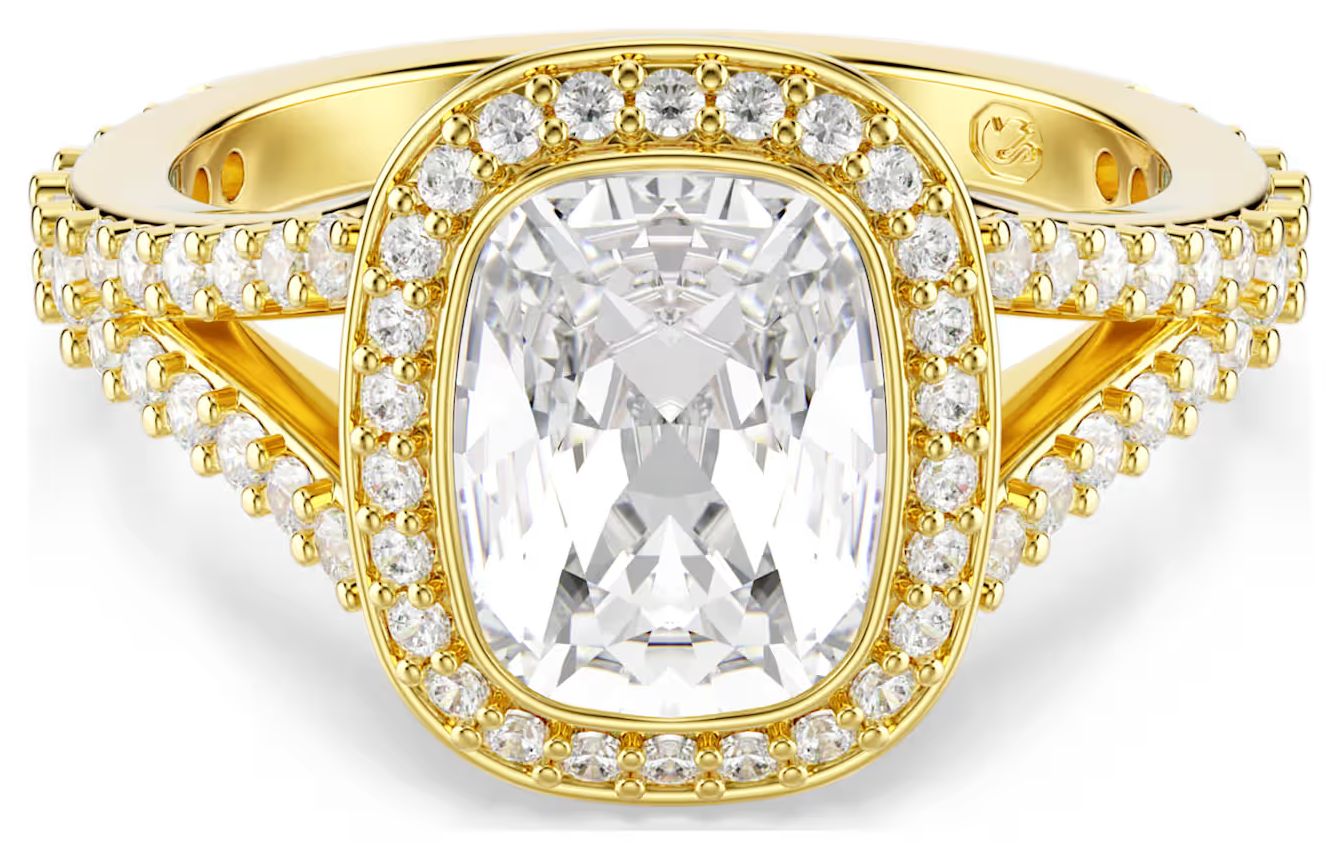 Swarovski 5762630 Una Angelic ring Cushion cut, White, 18K Jewellery