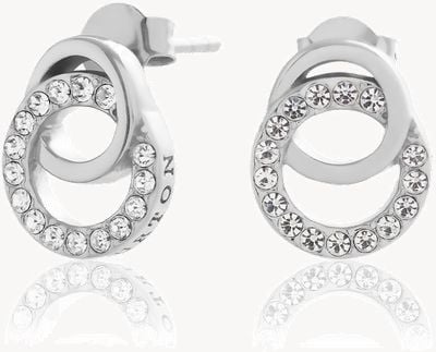 Olivia Burton Classics Cubic Zirconia Set Interlinked Circle Studs OBJCOE220