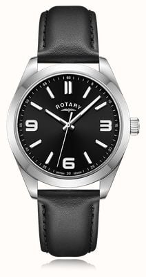 Rotary Men's Sport (40mm) Black Dial / Black Leather Strap GS05770/04