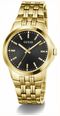 Guess Men's Archie Black Sunray Dial Gold-Tone Stainless Steel Bracelet GW1121G2 - alternate view 2
