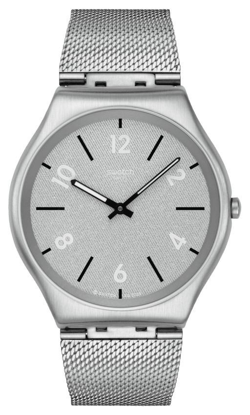 Swatch SS07S152M GETING MESHY (42mm) Silver Dial / Stainless Watch
