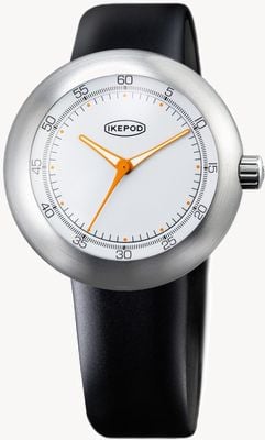 IKEPOD MEGAPOD Walter M005 (46mm) White Dial / Black Silicone Strap M005-SI-LB