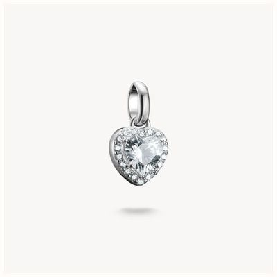 Thomas Sabo Charm pendant heart with stones Connect silver CC1278-051-14