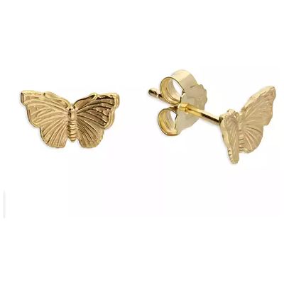 James Moore CME H3777/Y Yellow Gold-plated Red Admiral Jewellery