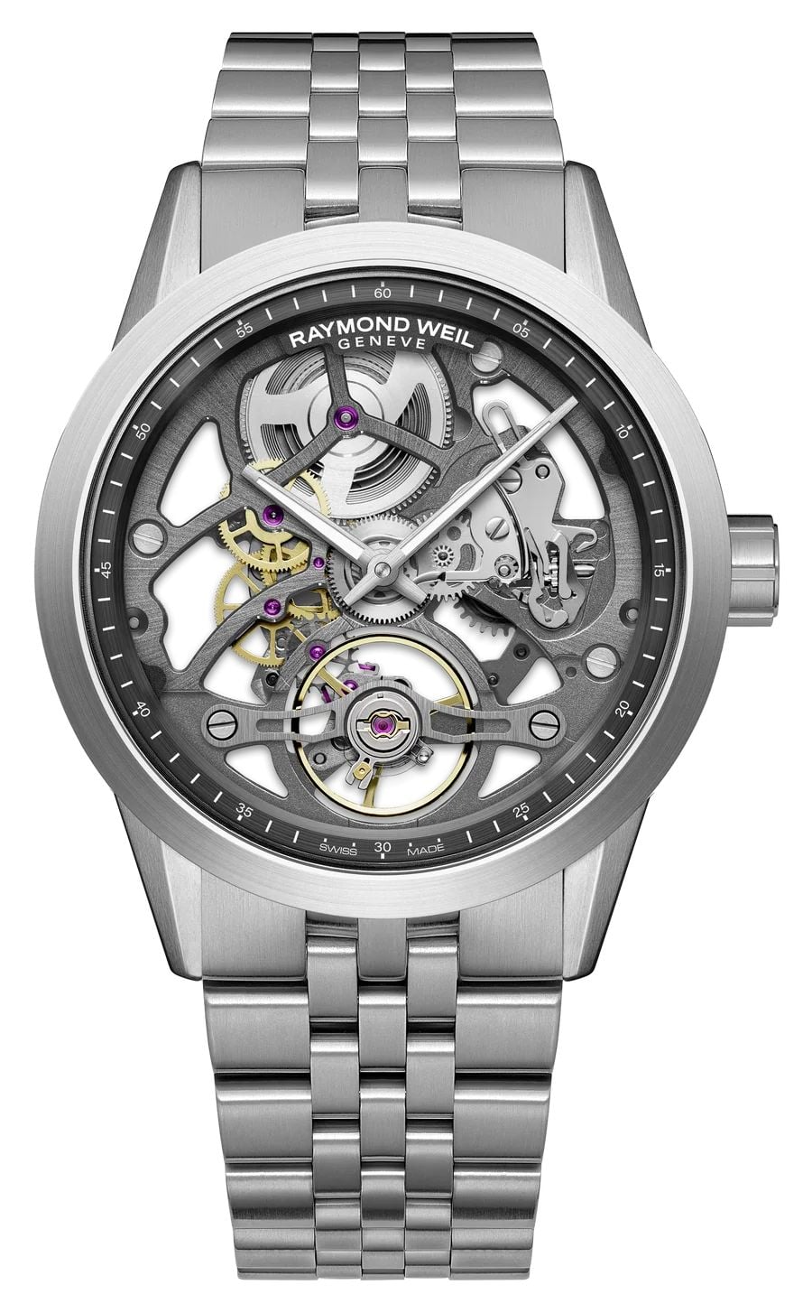 Raymond Weil 2786-ST-60000 Freelancer RW1212 Skeleton Watch