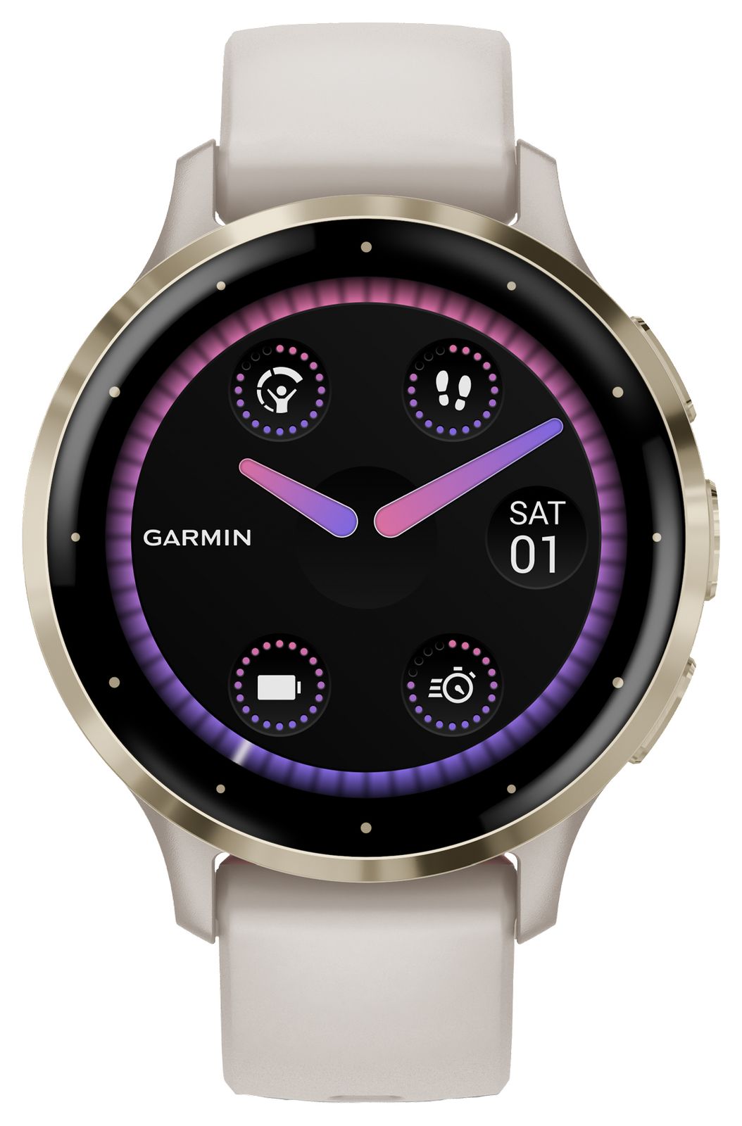 Garmin 010-02785-04 Venu 3S Soft Gold Stainless Steel Bezel Watch