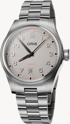 ORIS ProPilot Date Automatic (41mm) Textured Chalk-Grey Dial / Stainless Steel Bracelet 01 733 7805 4163-07 8 20 04LC