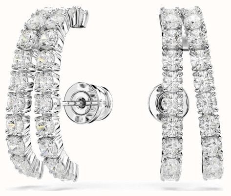 Swarovski Ladies Silver Matrix Cuffs Earrings 5705835