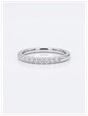 0.33ct Round Brilliant Natural Diamond Platinum Half Eternity Ring HET100161/P - alternate view 2