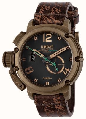 U-Boat Chimera Green Bronzo (46mm) Matte Brown Dial / Brown Aged Tuscan Leather Strap 8527A