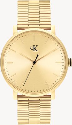 Calvin Klein CK Real Quartz (40mm) Gold Dial / Gold PVD Stainless Steel Bracelet 25200599
