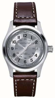 Hamilton Men's Khaki Field Auto 38mm Brown Leather H70455553