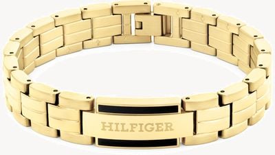 Tommy Hilfiger Men's Parker Gold-Tone Stainless Steel Bracelet 2790601