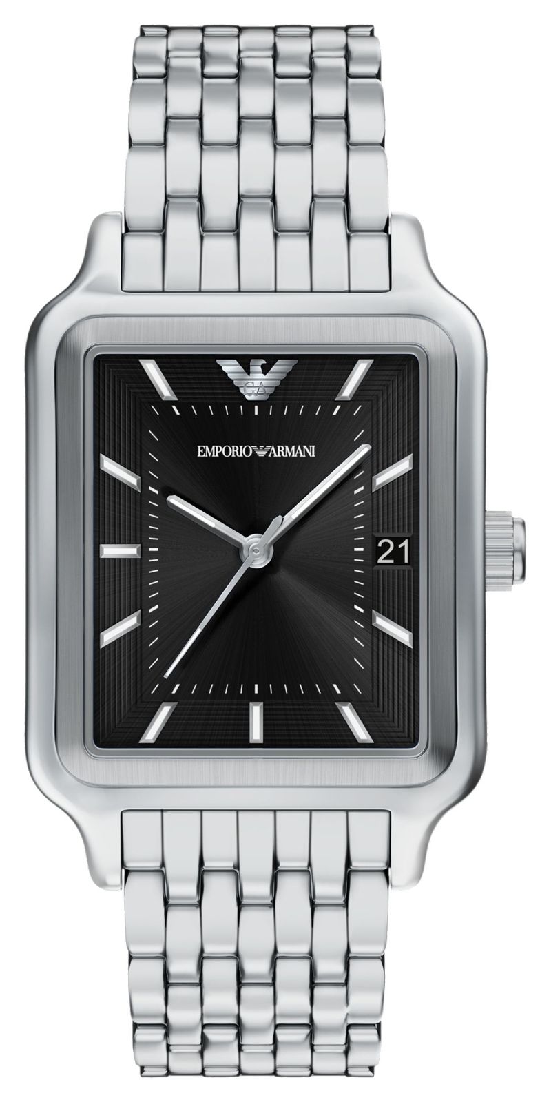 Emporio Armani AR11755 Diego (47mm) Black Dial / Stainless Watch