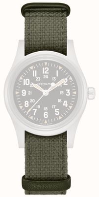 Hamilton Straps Khaki Aviation Green Nato Strap - 18mm (STRAP ONLY) Watch H690000260
