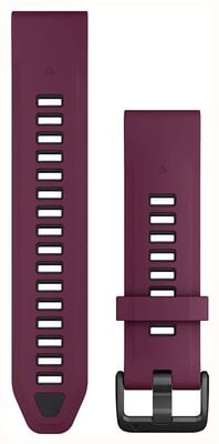 Garmin QuickFit® 20 Watch Bands (20mm) Merlot/Graphite Silicone 010-13391-04