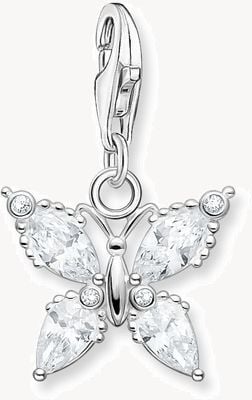 Thomas Sabo Sterling Silver Butterfly Charm Pendant 1862-051-14
