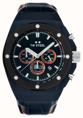 TW Steel CEO Tech World Rally Championship Chronograph (44mm) Blue Dial / Blue leather Strap CE4110