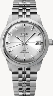LONGINES Ultra-Chron Classic Automatic Chronometer (37mm) Sunray Silver Dial / Stainless Steel Bracelet L25374726