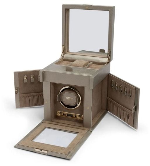 WOLF 213778 Palermo Single Watch Winder with storage | Jewellery