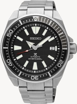 Seiko Prospex Samurai Patterned Dial Screw Down Crown Stainless SRPB51K1 SRPF03K1