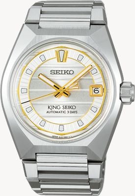 Seiko King Seiko VANAC ‘Tokyo Sunrise’ (41mm) Silver Dial / Stainless Steel Bracelet SLA087J1