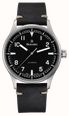 Damasko DF10 Three-Hand Automatic (39mm) Black Dial / 'Vintage' Black Leather Strap Watch DF10-AUTO BLACK
