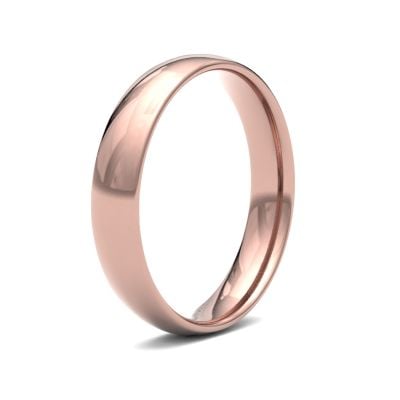 James Moore Wedding Ring  | 4mm | Light | Size Traditional Court | AG_4GLC-9R AG_4GLC-9R