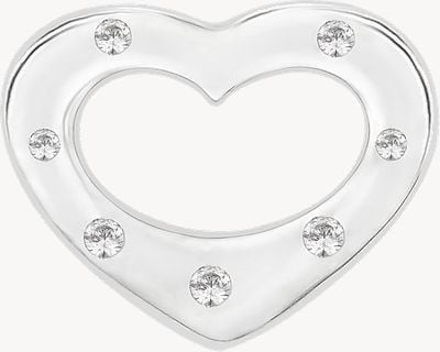 Perfection Crystals Seven Stone Heart Pendant (0.05ct) P3315-SK